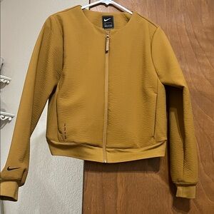 Nike Women’s Dark Golden Yellow Zip Bomber Jacket